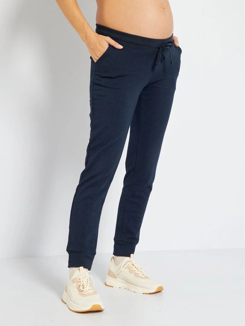 Pantalón Premamá De Felpa - Azul 4 Pantalón Premamá De Felpa - Azul - Imagen 2