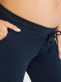 Pantalón Premamá De Felpa - Azul 9 Pantalón Premamá De Felpa - Azul -Zalaris Tienda pantalon premama de felpa azul zk764 1 frb4