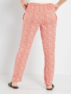 Pantalón Premamá Vaporoso Y Ligero - NARANJA -Zalaris Tienda pantalon premama vaporoso y ligero naranja zo550 3 frb3