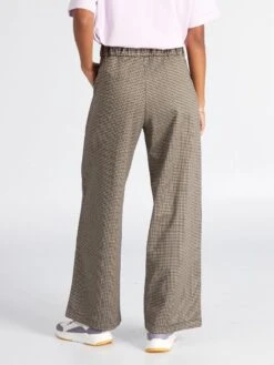 Pantalón Recto Con Estampado De 'pata De Gallo' 'JDY' - KAKI 9 Pantalón Recto Con Estampado De 'pata De Gallo' 'JDY' - KAKI -Zalaris Tienda pantalon recto con estampado de pata de gallo jdy kaki amv63 2 frb3