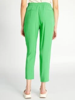Pantalón Regular De Sarga Tipo Jogging - KELLY VERDE -Zalaris Tienda pantalon regular de sarga tipo jogging kelly verde zj851 13 frb3