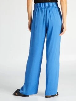 Pantalón Satinado - AZUL -Zalaris Tienda pantalon satinado azul adc38 1 frb3