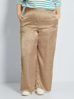 Pantalón Satinado - BEIGE -Zalaris Tienda pantalon satinado beige zn860 1 frb5