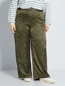 Pantalón Satinado - KAKI -Zalaris Tienda pantalon satinado kaki zn860 2 frb3