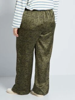 Pantalón Satinado - KAKI -Zalaris Tienda pantalon satinado kaki zn860 2 frb4