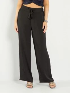 Pantalón Satinado - Negro -Zalaris Tienda pantalon satinado negro adc38 4 frb2
