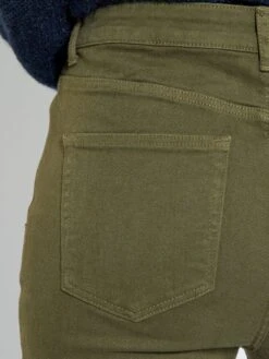 Pantalón Skinny De Sarga De Talle Alto - KAKI -Zalaris Tienda pantalon skinny de sarga de talle alto kaki zd808 2 frb6