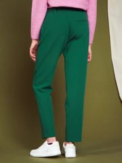 Pantalón Tapered Con Cinturón - Verde 7 Pantalón Tapered Con Cinturón - Verde -Zalaris Tienda pantalon tapered con cinturon verde zk555 9 frb3