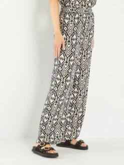 Pantalón Vaporoso Ancho - Ikat -Zalaris Tienda pantalon vaporoso ancho ikat arg40 1 frb4