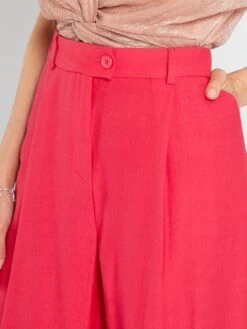 Pantalón Vaporoso Con Tiro Alto - ROSA -Zalaris Tienda pantalon vaporoso con tiro alto rosa atr47 4 frb4