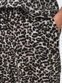 Pantalón Vaporoso 'leopardo' 'Only' - NEGRO -Zalaris Tienda pantalon vaporoso leopardo only negro add06 1 frb4