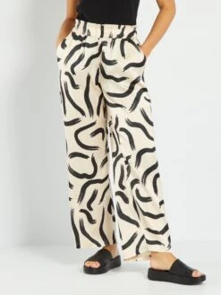 Pantalón Vaporoso Satinado 'JDY' - NEGRO -Zalaris Tienda pantalon vaporoso satinado jdy negro amv64 1 frb3