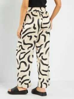 Pantalón Vaporoso Satinado 'JDY' - NEGRO -Zalaris Tienda pantalon vaporoso satinado jdy negro amv64 1 frb4