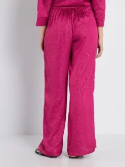 Pantalón Vaporoso Satinado - ROSA -Zalaris Tienda pantalon vaporoso satinado rosa aer45 1 frb3