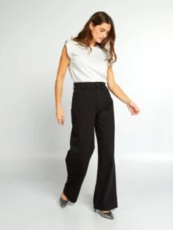 Pantalón Vaquero Wide Leg - L28 - NEGRO -Zalaris Tienda pantalon vaquero wide leg l28 negro ahr82 1 frb3