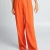 Pantalón Wide Leg Vaporoso - Naranja