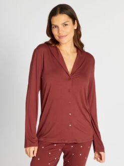 Parte Superior De Pijama Larga - ANDO ROJO -Zalaris Tienda parte superior de pijama larga ando rojo anc27 2 frb4