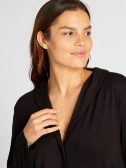 Parte Superior De Pijama Larga - Negro -Zalaris Tienda parte superior de pijama larga negro anc27 1 frb5