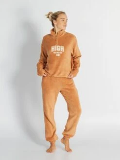 Parte Superior De Pijama - MARRON -Zalaris Tienda parte superior de pijama marron ary39 1 frb5