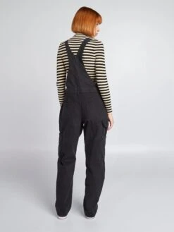 Peto Con Bolsillos Con Solapa - NEGRO_DENI -Zalaris Tienda peto con bolsillos con solapa negrodeni aog91 1 frb3