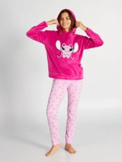 Pijama Con Sudadera Polar + Pantalón De Punto 'Stitch' - 2 piezas - ÁNGEL 10 Pijama Con Sudadera Polar + Pantalón De Punto 'Stitch' - 2 piezas - ÁNGEL -Zalaris Tienda pijama con sudadera polar pantalon de punto stitch 2piezas angel aqu87 1 frb4