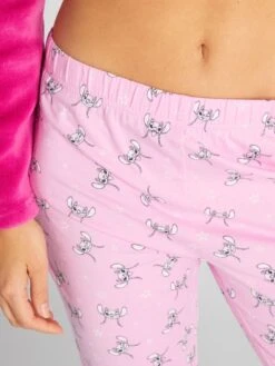 Pijama Con Sudadera Polar + Pantalón De Punto 'Stitch' - 2 piezas - ÁNGEL 11 Pijama Con Sudadera Polar + Pantalón De Punto 'Stitch' - 2 piezas - ÁNGEL -Zalaris Tienda pijama con sudadera polar pantalon de punto stitch 2piezas angel aqu87 1 frb5