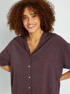 Pijama Corto - 2 Piezas - MARRON -Zalaris Tienda pijama corto 2 piezas marron zr885 3 frb3