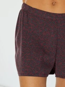 Pijama Corto - 2 Piezas - MARRON -Zalaris Tienda pijama corto 2 piezas marron zr885 3 frb5