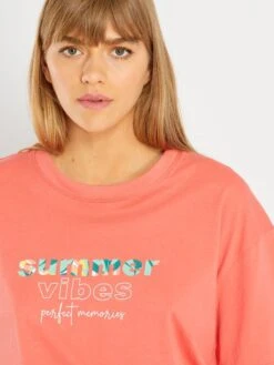 Pijama Corto - 2 Piezas - Naranja -Zalaris Tienda pijama corto 2 piezas naranja ael21 2 frb2