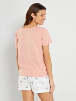 Pijama Corto 'Bambi' - 2 Piezas - Rosa -Zalaris Tienda pijama corto bambi 2 piezas rosa aco70 1 frb2