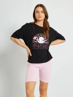 Pijama Corto Camiseta + Short 'Casper' - 2 Piezas - NEGRO -Zalaris Tienda pijama corto camiseta short casper 2 piezas negro zr906 1 frb3