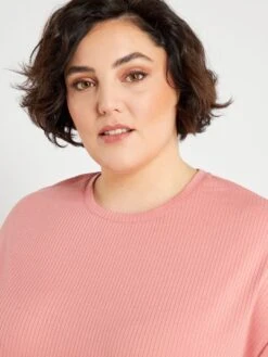 Pijama Corto De Punto De Canalé - 2 Piezas - Rosa -Zalaris Tienda pijama corto de punto de canale 2 piezas rosa zr855 2 frb5