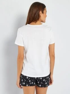 Pijama Corto 'El Gato Felix' - 2 Piezas - BLANCO 7 Pijama Corto 'El Gato Felix' - 2 Piezas - BLANCO -Zalaris Tienda pijama corto el gato felix 2 piezas blanco aix72 1 frb2