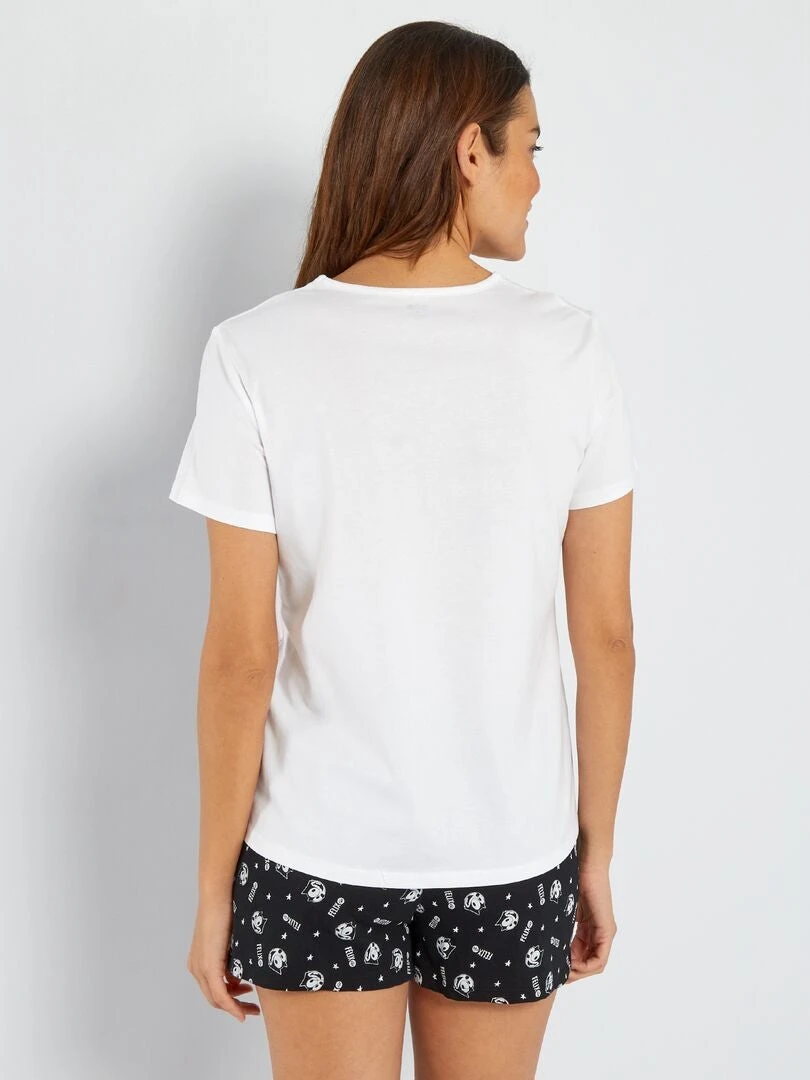 Pijama Corto 'El Gato Felix' - 2 Piezas - BLANCO 4 Pijama Corto 'El Gato Felix' - 2 Piezas - BLANCO - Imagen 2