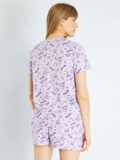 Pijama Corto 'Harry Potter' - 2 Piezas - Violeta -Zalaris Tienda pijama corto harry potter 2 piezas violeta acp06 1 frb2