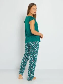 Pijama De 2 Piezas - Verde -Zalaris Tienda pijama de 2 piezas verde zo111 1 frb3