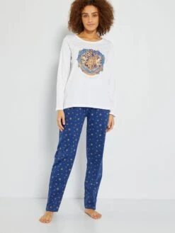 Pijama Estampado 'Harry Potter' - 2 Piezas - BLANCO -Zalaris Tienda pijama estampado harry potter 2 piezas blanco zi730 1 frb4