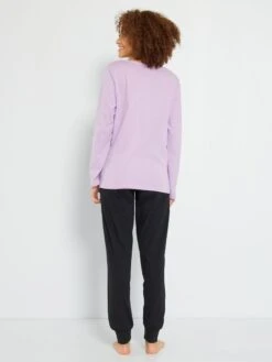 Pijama Largo - Estampado 'El Exorcista' - 2 Piezas - PURPURA -Zalaris Tienda pijama largo estampado el exorcista 2 piezas purpura zi717 1 frb3