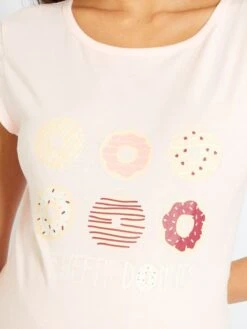 Pijama Largo Premamá - 2 Piezas - Rosa/crudo -Zalaris Tienda pijama largo premama 2 piezas rosacrudo zo047 1 frb3