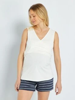 Pijama Premamá 2 Piezas - AZUL 9 Pijama Premamá 2 Piezas - AZUL -Zalaris Tienda pijama premama 2 piezas azul zr450 2 frb3