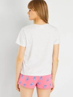 Pijama 'Stitch' - 2 Piezas - Gris/rosa -Zalaris Tienda pijama stitch 2 piezas grisrosa acp10 1 frb3