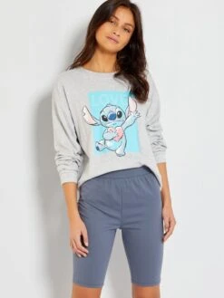 Pijama 'Stitch' 'Disney' - 2 Piezas - GRIS -Zalaris Tienda pijama stitch disney 2 piezas gris zn689 3 frb4