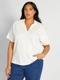 Polo De Piqué De Algodón - BLANCO