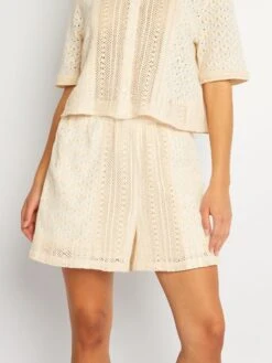 Short Calado - Ecru