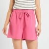 Short Con Cinturón Anudable 'JDY' - ROSA -Zalaris Tienda short con cinturon anudable jdy rosa ail76 2 frb1
