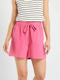 Short Con Cinturón Anudable 'JDY' - ROSA