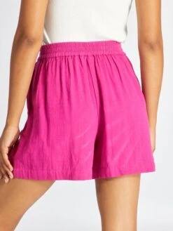 Short De Doble Gasa De Algodón - Fucsia -Zalaris Tienda short de doble gasa de algodon fucsia alz23 7 frb5