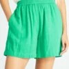 Short De Doble Gasa De Algodón - Verde -Zalaris Tienda short de doble gasa de algodon verde alz23 8 frb1