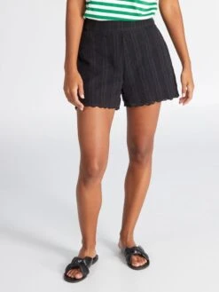 Short De Ganchillo - Negro -Zalaris Tienda short de ganchillo negro adc81 1 frb4