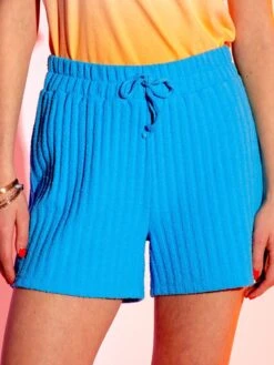 Short De Punto De Canalé - AZUL -Zalaris Tienda short de punto de canale azul aev07 4 frb4